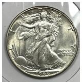 1944 Walking Liberty Silver Half BU
