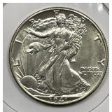1941-D Walking Liberty Silver Half BU