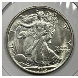 1935 Walking Liberty Silver Half CH AU