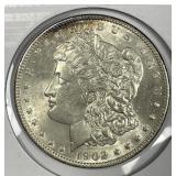 1902 Morgan Silver $1 About Uncirculated AU