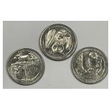 Three Different 2020-W West Point Quarters