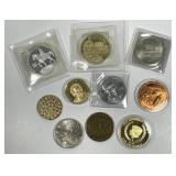 Lot of Ten Medals & Tokens