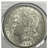 1904 Morgan Silver $1 About Uncirculated AU