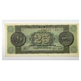 GREECE: 1944 25 Drachmai Currency Note