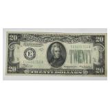 1934-A $20 Federal Reserve Note Redeem For Gold