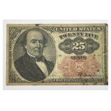 1874 25c Fractional 5th Issue Currency Note