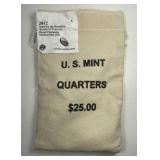 2012-S Hawaii Volcanoes Quarter $25 Bag Mint PL6