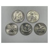 2020-W West Point Quarter Complete 5-Coin Set