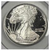 1/2 oz Silver Art Round Walking Liberty Design 999