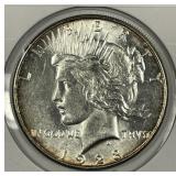 1928-S Peace Silver $1 About Uncirculated CH AU