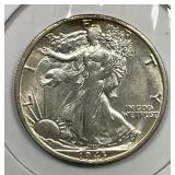 1943-S Walking Liberty Silver Half BU