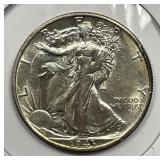 1943-S Walking Liberty Silver Half CH AU