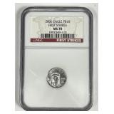 2006 $10 Platinum 1/10 oz Eagle NGC MS70
