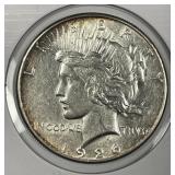 1926-S Peace Silver $1 About Uncirculated AU