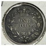 GREAT BRITAIN: 1841 Silver Shilling