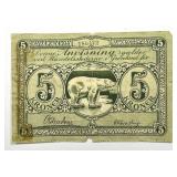 GREENLAND: 1953- 67 5 Kroner Polar Bear Note
