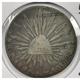 MEXICO: 1843-Pi AM Silver 8 Reales