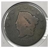 1818 Coronet Head Large Cent About Good AG