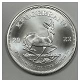 SOUTH AFRICA: 2022 Silver Krugerrand BU
