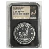 SOUTH AFRICA: 2017 Silver Proof Krugerrand NGC