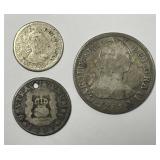 SPANISH COLONIAL: Trio of 1700