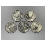 2019-W West Point Quarter Complete 5-Coin Set