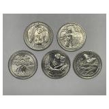 2020-W West Point Quarter Complete 5-Coin Set