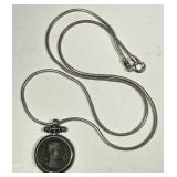 Authentic Roman Ancient Coin Pendant w/18" Chain