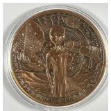 Glow-In-The-Dark Alien 5 Ounce Copper Medal