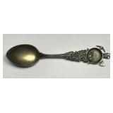 Gold Wash Pan Miners Motif Sterling Spoon
