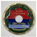 9th Infantry Division WW2 & Vietnam Challenge Coin