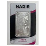 NADiR Refinery 1 Ounce .999 Silver Cachet Bar