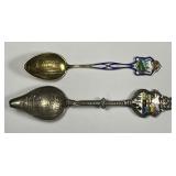 Toronto Parliament & Vancouver Steamer .925 Spoons