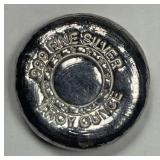 Yeagers Private Minted 1 oz 999 Silver Round Ingot