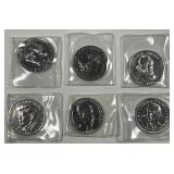 Lot of Six Presidential Double Eagle Medallions