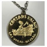 Caesars Palace Las Vegas 2" Gold Toned Pendant