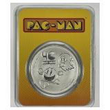 NIUE: 2020 Silver $2 PAC-MAN 1 oz .999 Coin