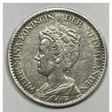 NETHERLANDS: 1916 Silver Gulden