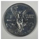 MEXICO: 1990 Silver Libertad UNC details