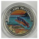 MALTA: 1999 Proof 100 Lira Marine Life Protection