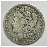 1888-O Morgan Silver $1 Solid Very Good VG