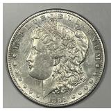 1895-S Morgan Silver $1 About Uncirculated AU det