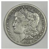 1890-S Morgan Silver $1 Fine F