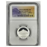 2010-S Mount Hood Silver Proof Quarter NGC PF69 UC