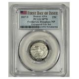 2017-S Douglass NP Enhanced Finish 1st Day PCGS