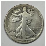 1918-D Walking Liberty Silver Half Good