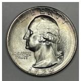 1950-S Washington Silver Quarter Uncirculated BU
