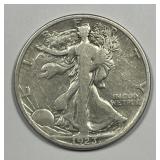 1923-S Walking Liberty Silver Half Very Good VG