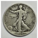 1919-S Walking Liberty Silver Half Good G