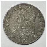 1825 Capped Bust Silver Half Very Fine VF
